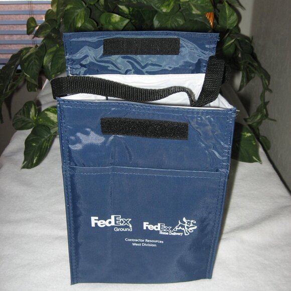 FedEx Cooler Bag Fedex Ground Home Delivery Koozie Coolr Bag 7x9.5x4.75" New - Picture 5 of 7